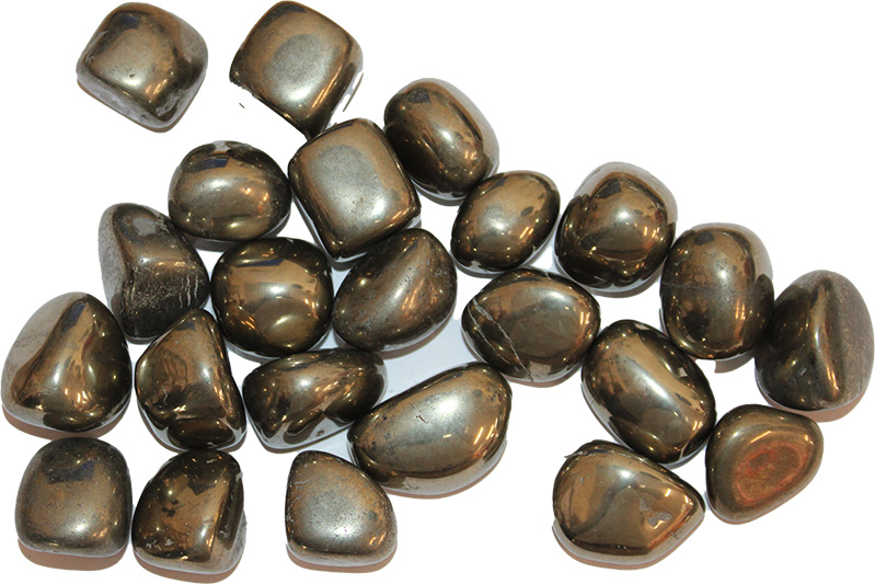 Pyrite tumbled 500g. Bag