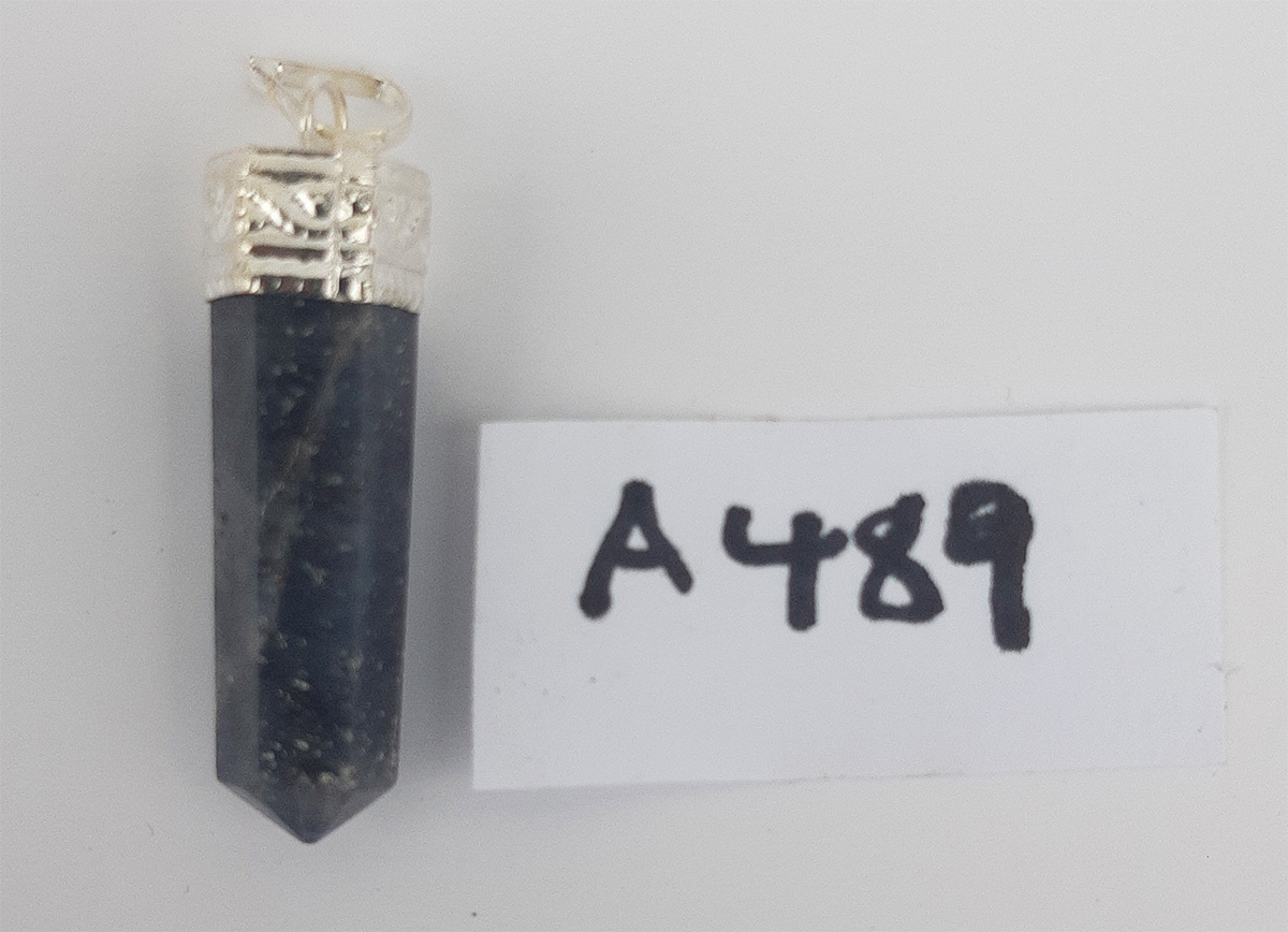 Iolite point pendant