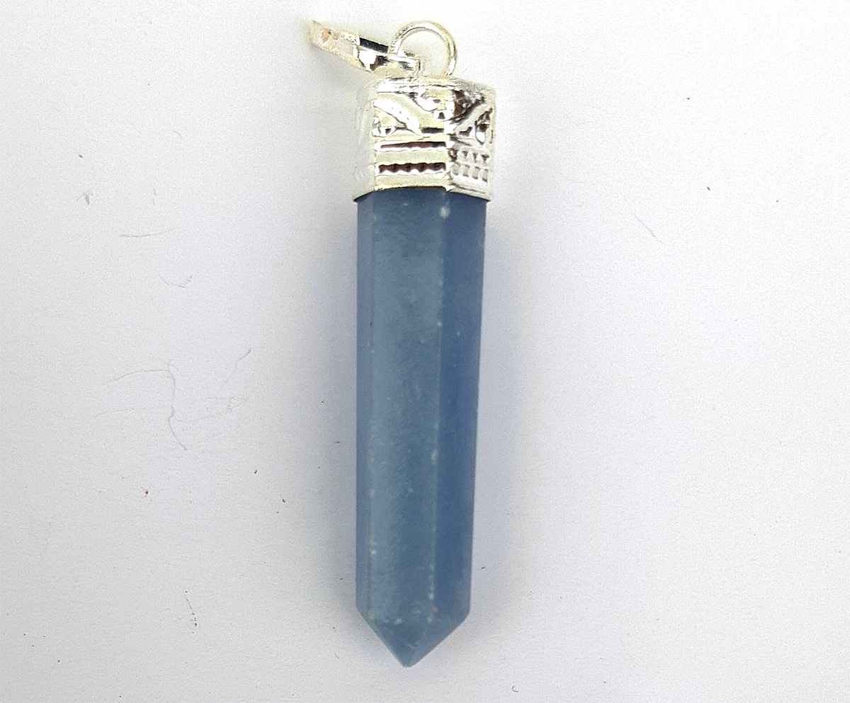 Angelite point pendant