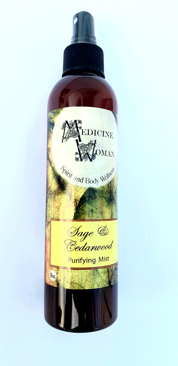 Sage and cedar Liquid smudge 8 oz.236 ml